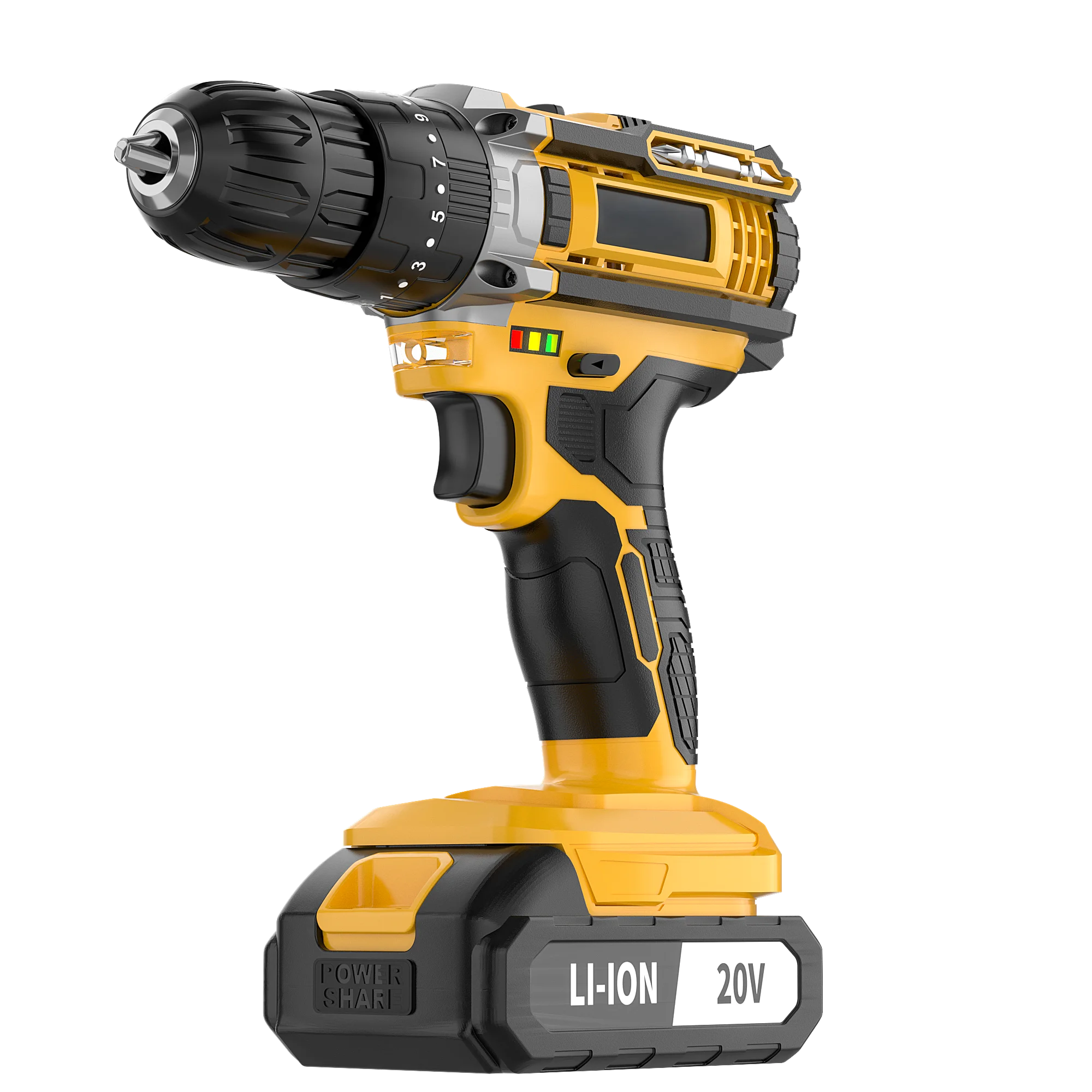 20V Cordless Impact Drill Electric Screwdriver Set Variable Speed Max Drilling Diameter 30mm Local US Warehouse OEM Support