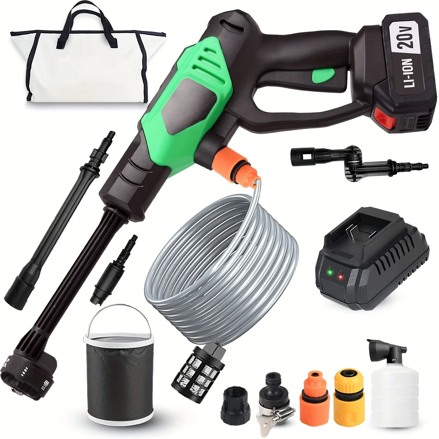 Portable 20V Handy Plastic Pressure Washer for Car Washing Local US Warehouse