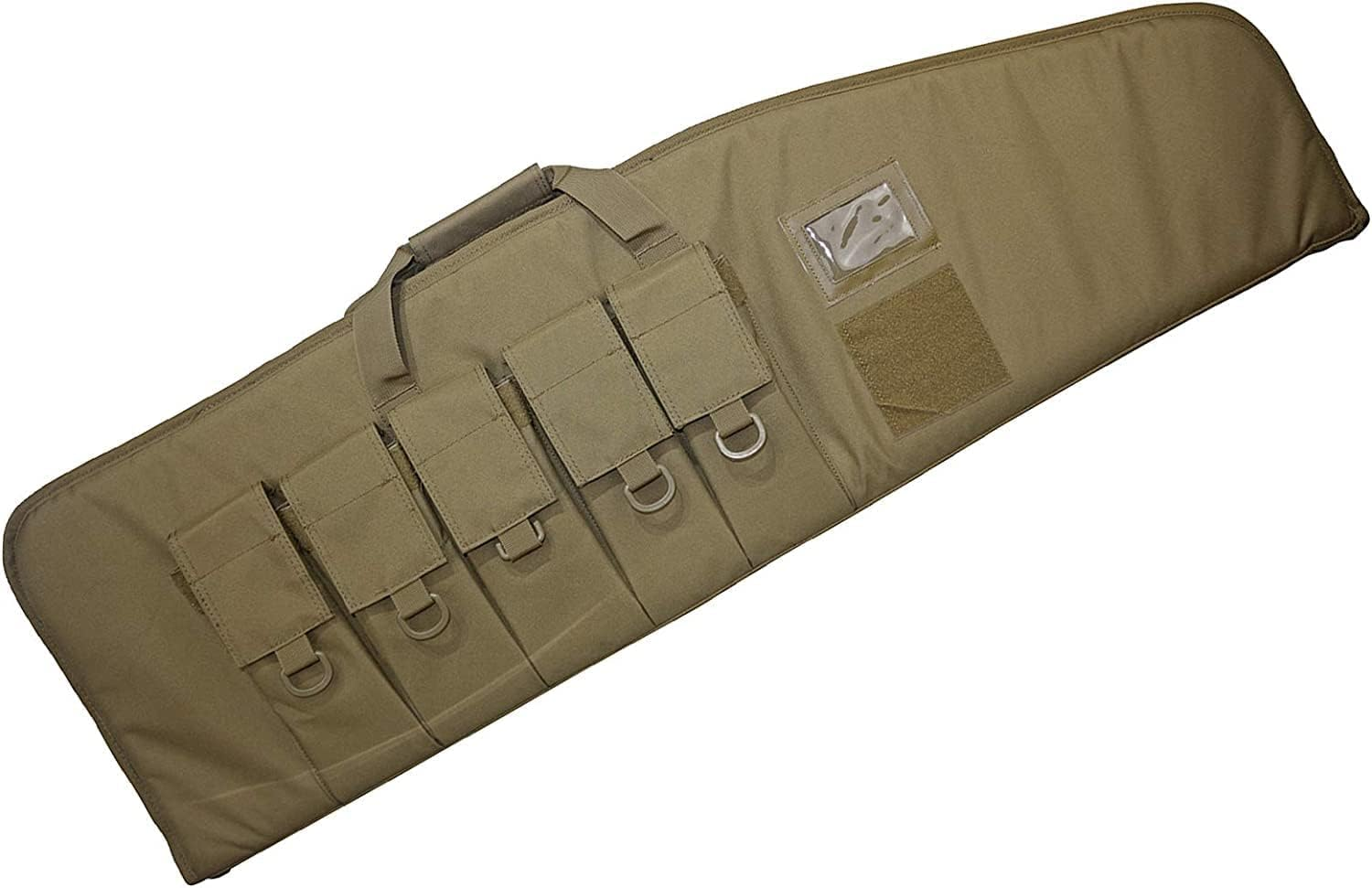 Long Single Soft Rifle Bag Tactical Gun Case Carrying Waterproof Padded Hunting Sports Adjustable Shoulder 38