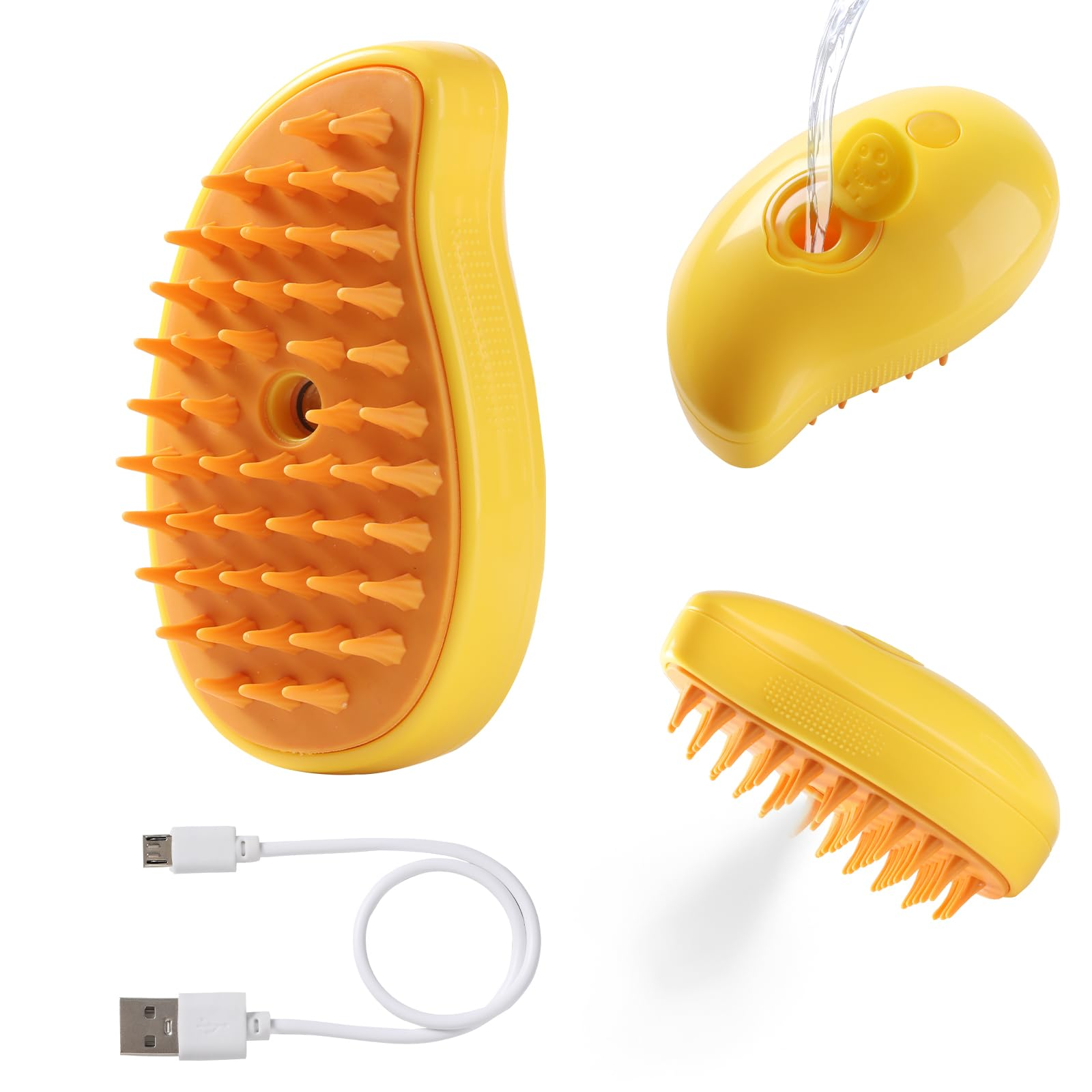 Cat Steam Brush for Shedding – Cloud Care Water Brush for Cats and Dogs, Steamy Pet Hair Removal Comb, Spritz Defur Mist Brush, Steaming Grooming Brush, Cepillo de Vapor para Gatos y Perros
