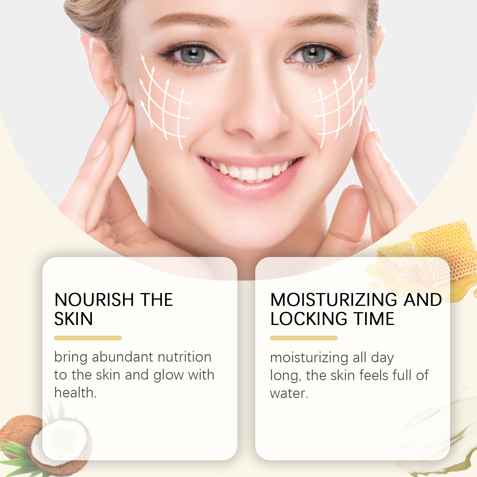 Beef Tallow and Honey Moisturizing Cream. It deeply moisturizes and hydrates the body, nourishes the skin, and maintains skin elasticity.