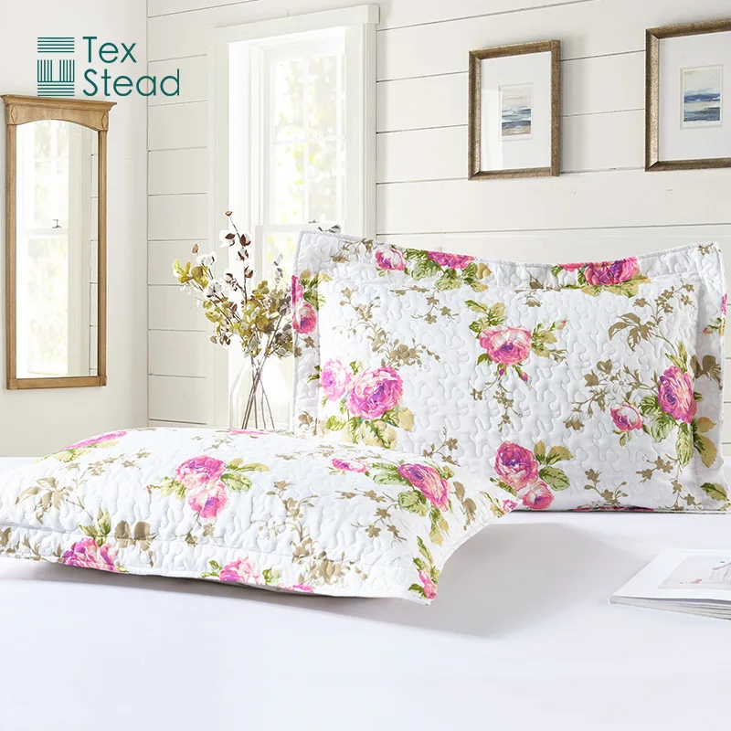Texstead Ultra Soft Floral Coverlet Bedding Set 3-Piece Patchwork Gray Bedspreads for Hotel or Home Use