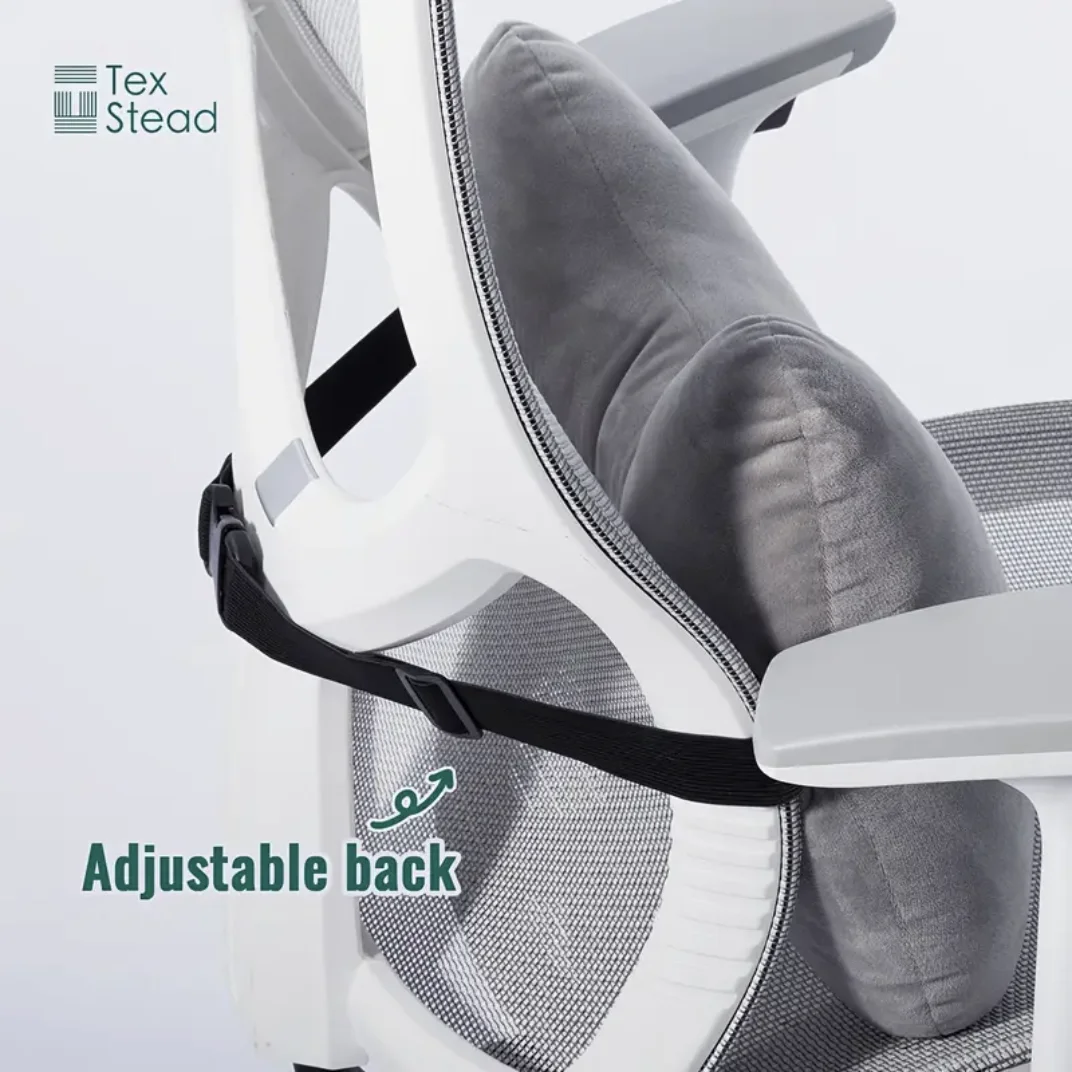 Ergonomic Bone-Shaped Neck & Lumbar Support Pillow -Adjustable Cervical Relief for Home, Office, or Travel -Stain-Resistant Gray