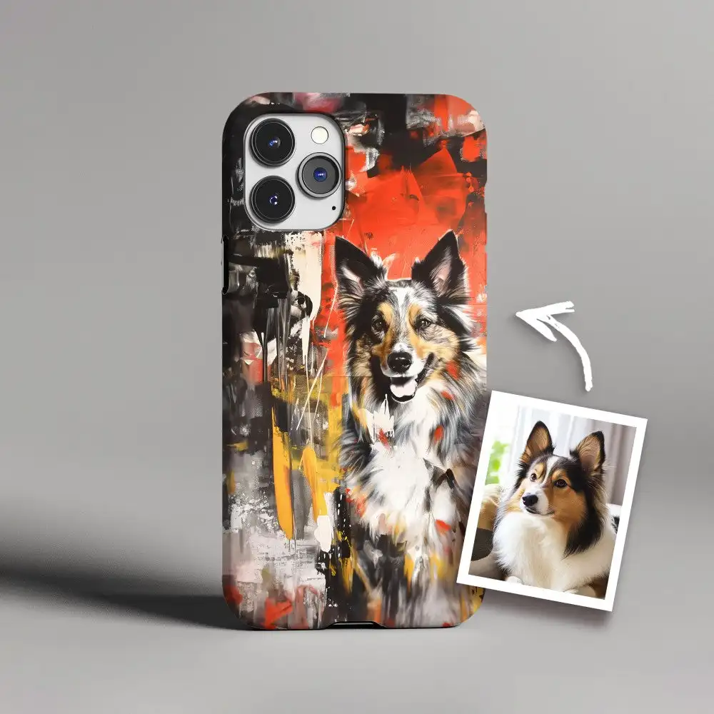 Custom Pet Portrait 'The Beast on Fire' Special Edition Phone Case for iPhone Galaxy Personalized Design with Personality