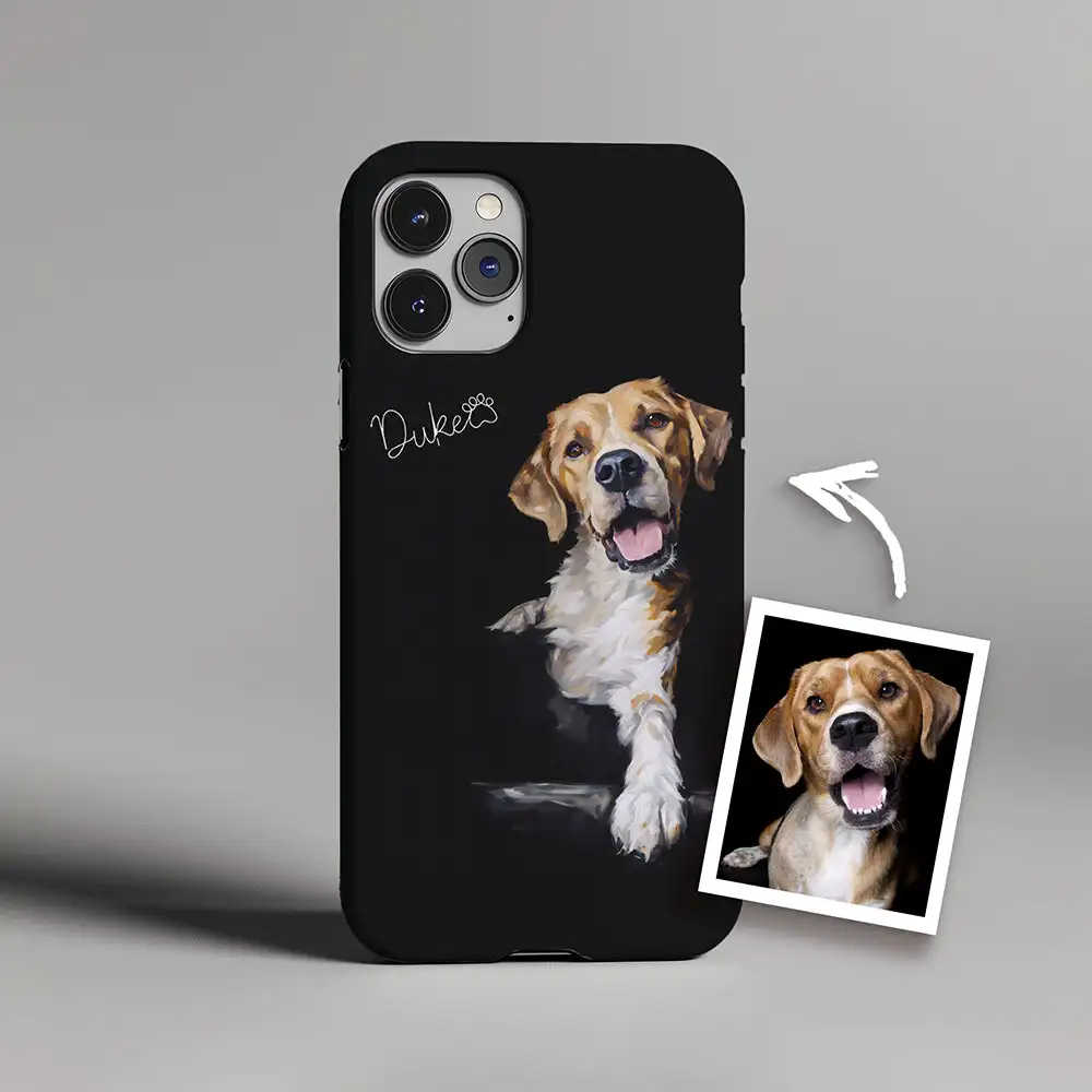 Customizable PC Phone Case Hopeful Pet Pawprints Animal Personality for iPhone Samsung Decoration
