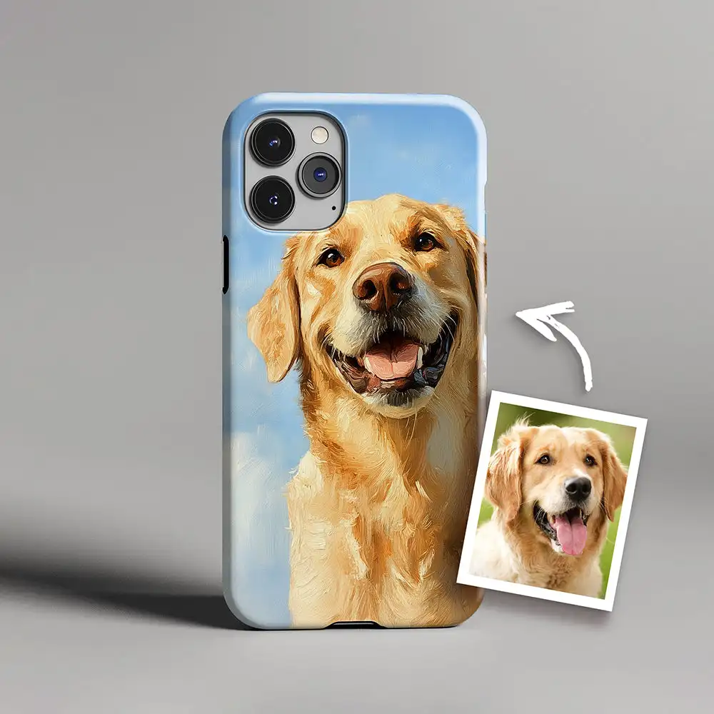 Custom Pet Portrait Modern Phone Case for iPhone Samsung PC Material Animal Decoration