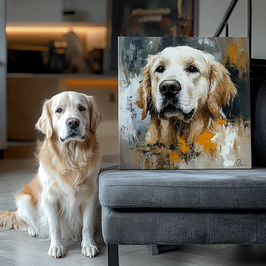 Custom Frosted Glass Pet Portrait Art Deco Wall Decor Special Edition Texture Wall Art