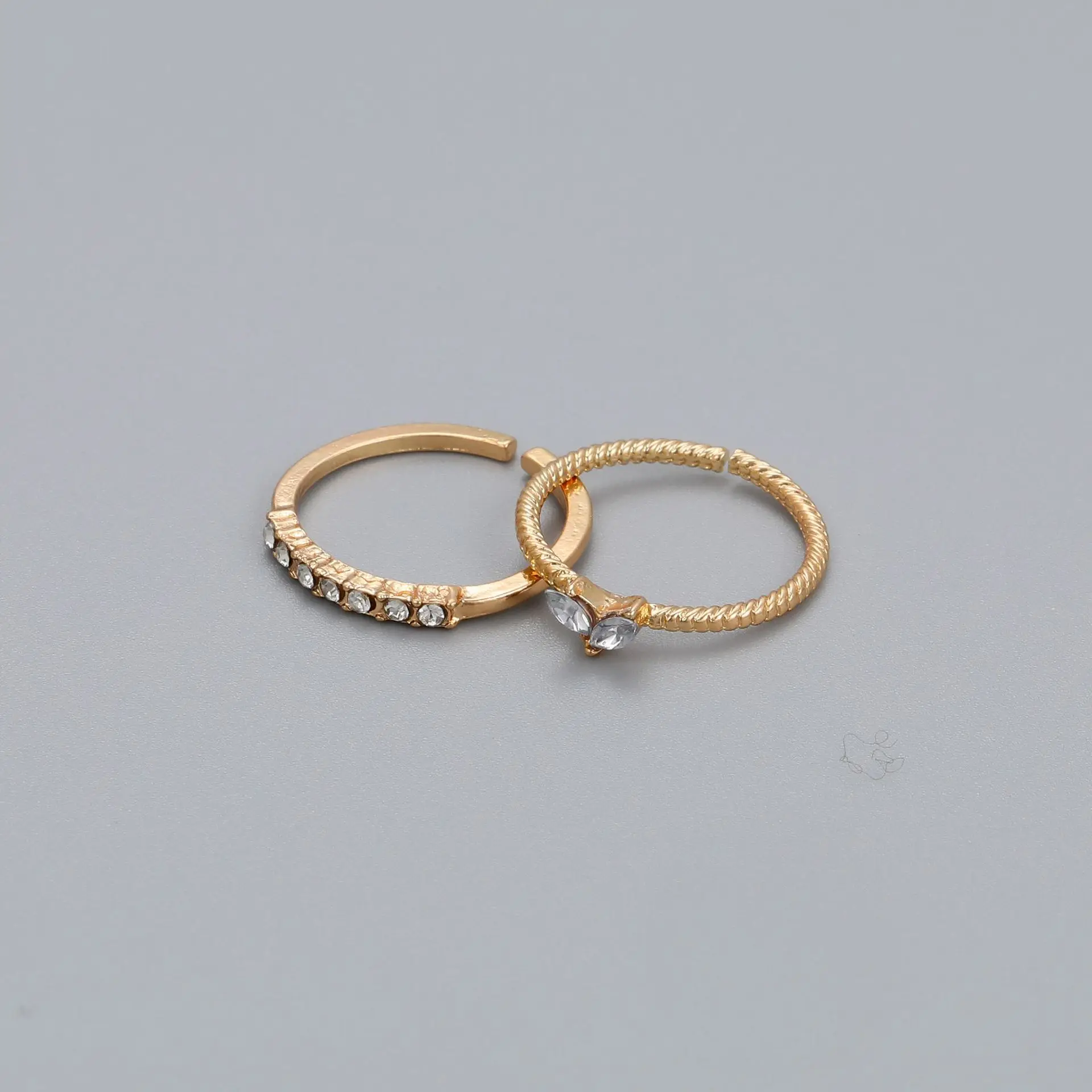Luxury Heart-Shaped Rhinestone Joint Ring