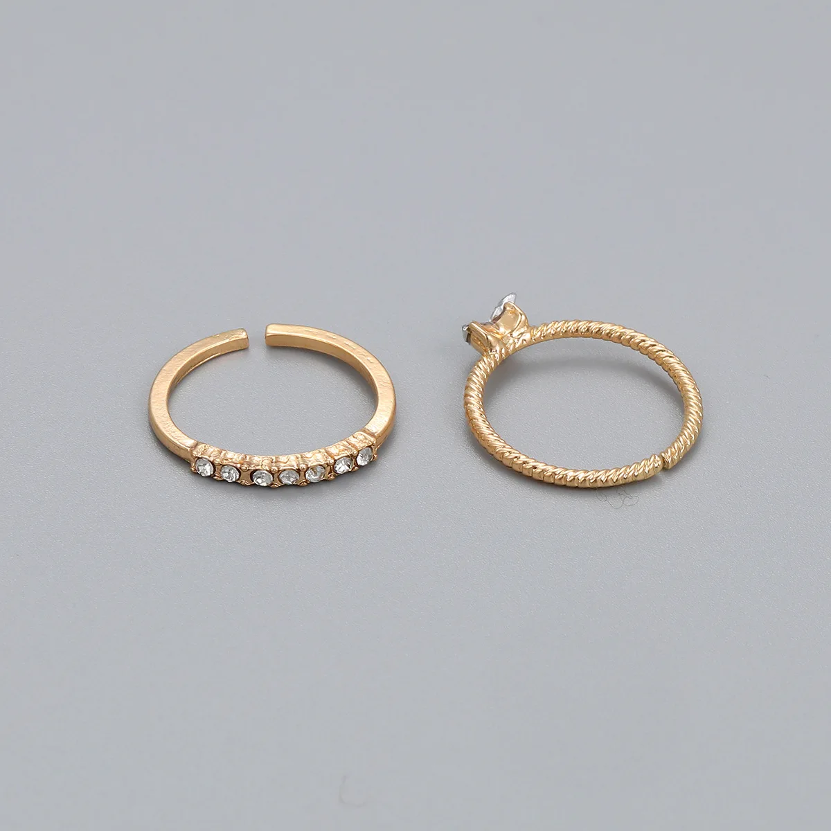 Luxury Heart-Shaped Rhinestone Joint Ring