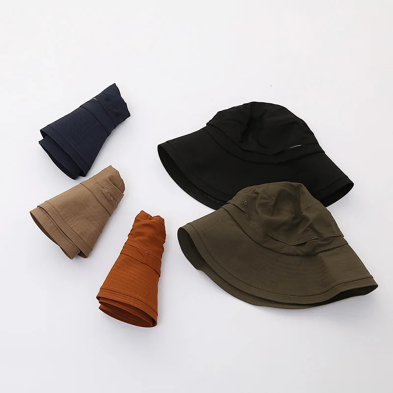 Trend Style Casual Spring Summer Foldable Women's Lightweight Breathable Men's Outdoor UV Shade Sun Fishman Hat Wholesales