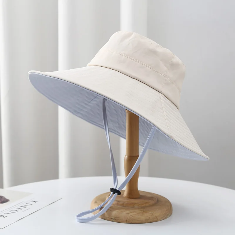 Trend Style Casual Spring Summer Foldable Women's Lightweight Breathable Outdoor UV Shade Sun Fishman Hat Wholesales