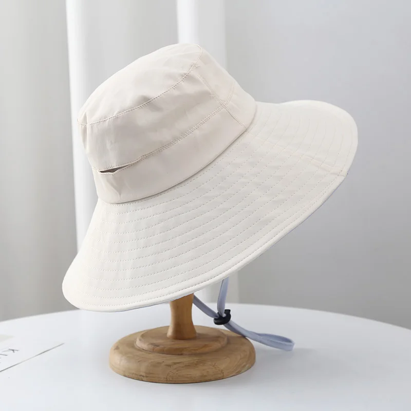 Trend Style Casual Spring Summer Foldable Women's Lightweight Breathable Outdoor UV Shade Sun Fishman Hat Wholesales