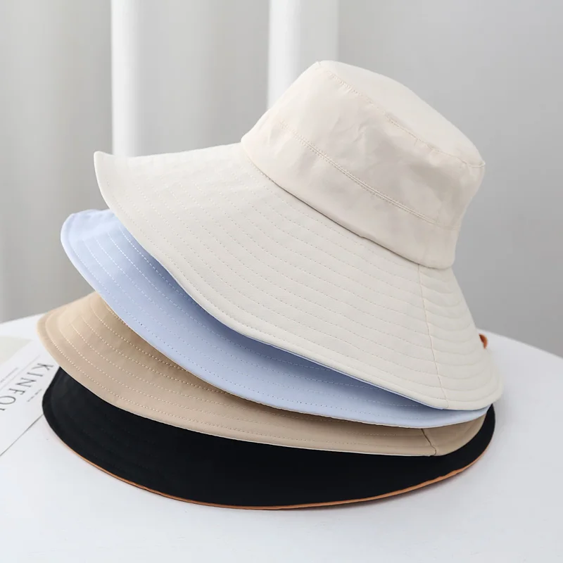 Trend Style Casual Spring Summer Foldable Women's Lightweight Breathable Outdoor UV Shade Sun Fishman Hat Wholesales