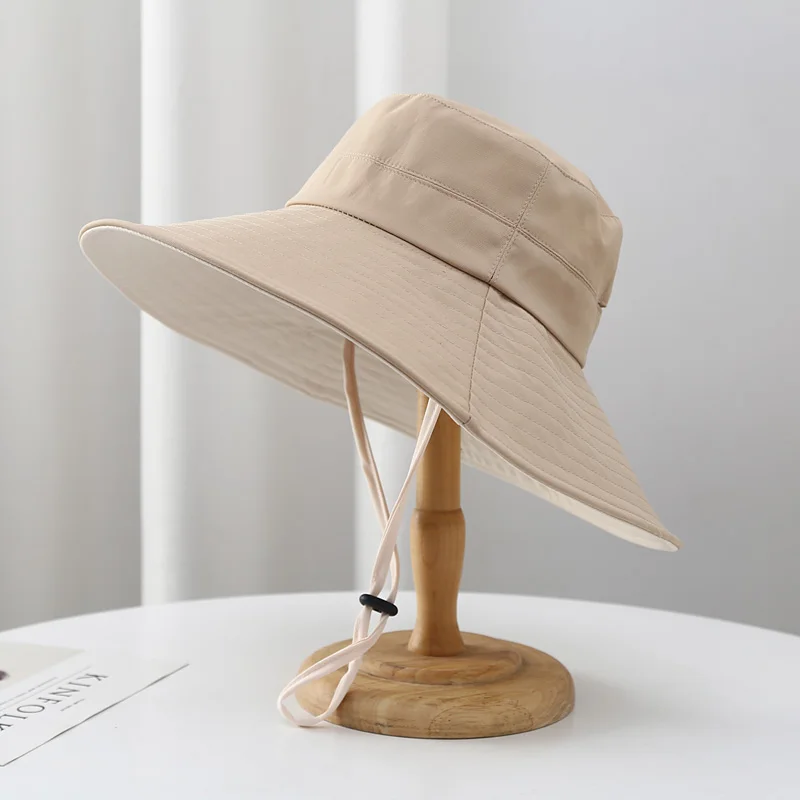Trend Style Casual Spring Summer Foldable Women's Lightweight Breathable Outdoor UV Shade Sun Fishman Hat Wholesales