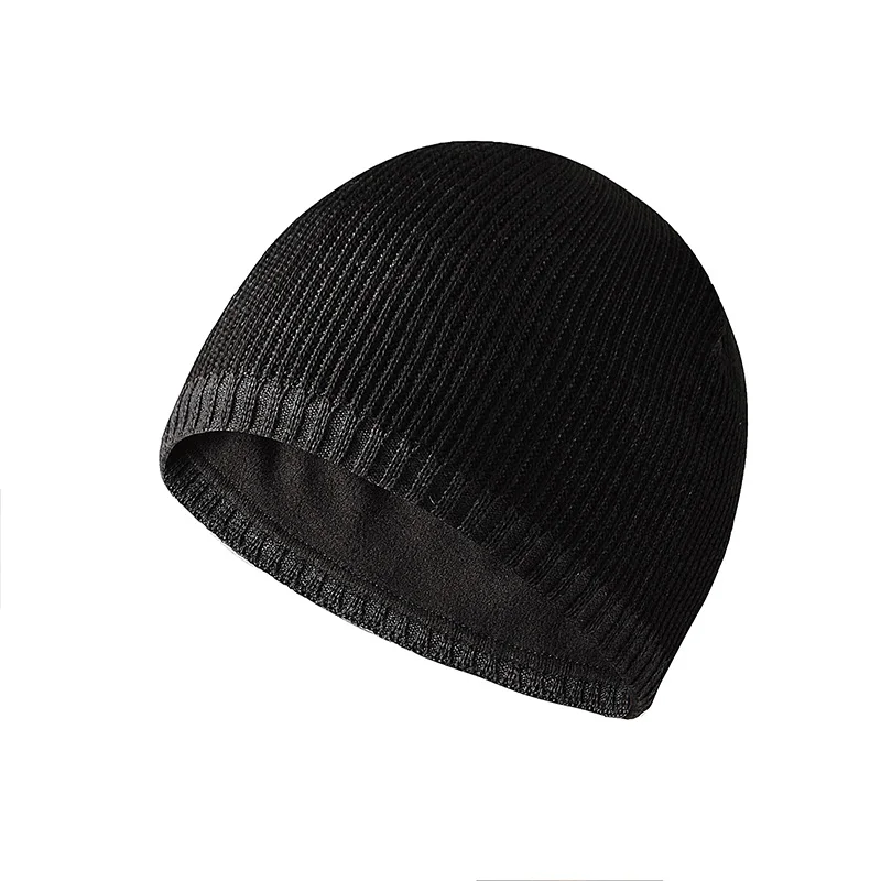Autumn/Winter Men's Versatile Fleece Cycling Hat Windproof Ear Protection Fashionable Color-Block Design for Outdoor Sports