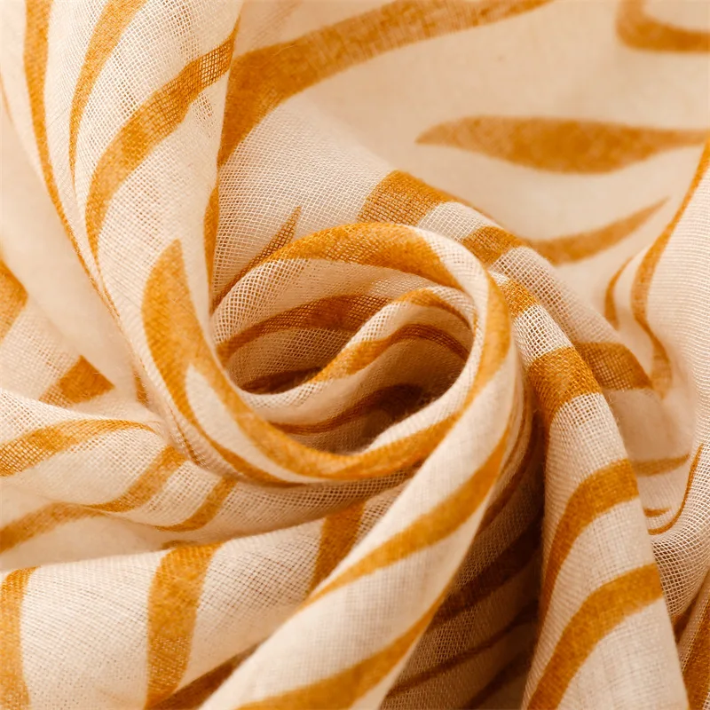 Spring Summer 180*90CM Soft Viscose Printed Shawls Bright Colors Arabic Scarfs for Muslim Women Vertical Striped Hijab Fashion