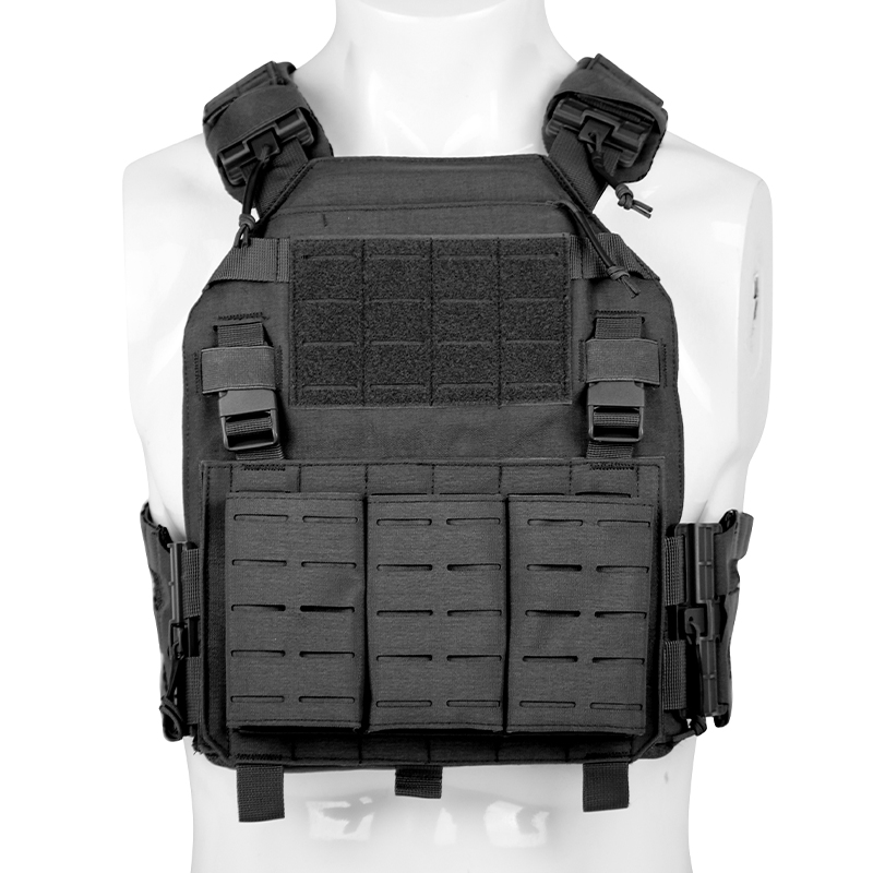  Molle Quick Release Buckles Vest with Side Cummerbund Pouches and Triple Pouch