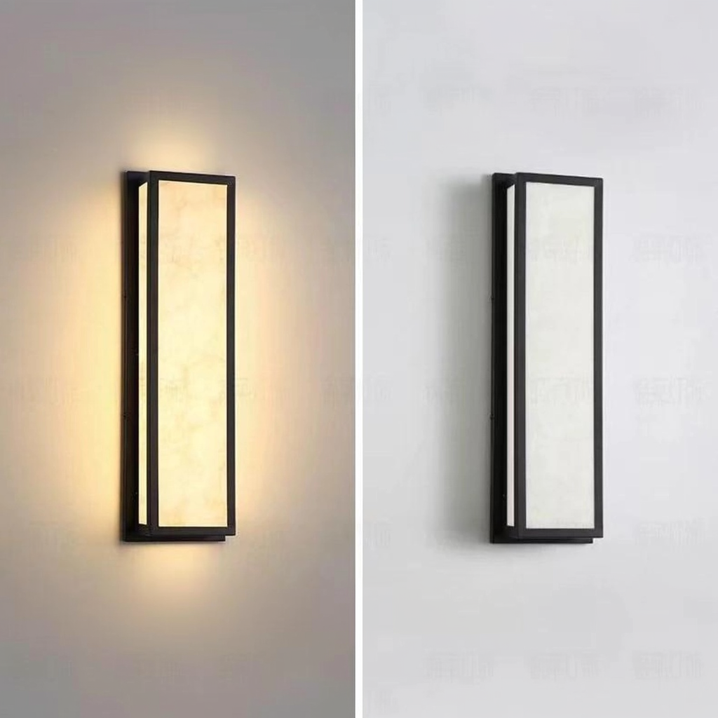 24 Inch IP65 Waterproof Marble Front Porch Light Exterior Wall Sconce