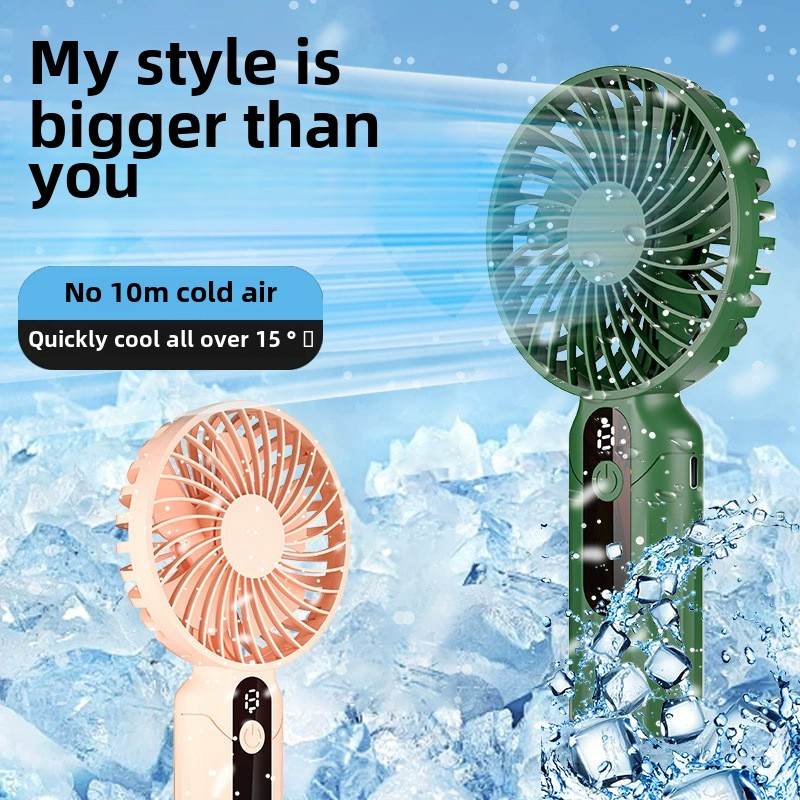 Portable Mini Fan, Handheld Personal Small Fan with five Speeds for Travel, Rechargeable Portable Fan, USB Rechargeable Battery Powered Eyelash Fan