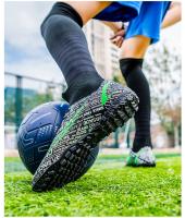 Atos professional men's non slip shoes, outdoor boots, ankle, AG/FG sole, youth soccer high heels, training shoes