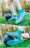 Atos professional men's non slip shoes, outdoor boots, ankle, AG/FG sole, youth soccer high heels, training shoes