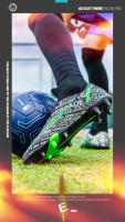 Atos professional men's non slip shoes, outdoor boots, ankle, AG/FG sole, youth soccer high heels, training shoes