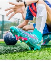Atos professional men's non slip shoes, outdoor boots, ankle, AG/FG sole, youth soccer high heels, training shoes