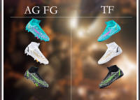 Atos professional men's non slip shoes, outdoor boots, ankle, AG/FG sole, youth soccer high heels, training shoes