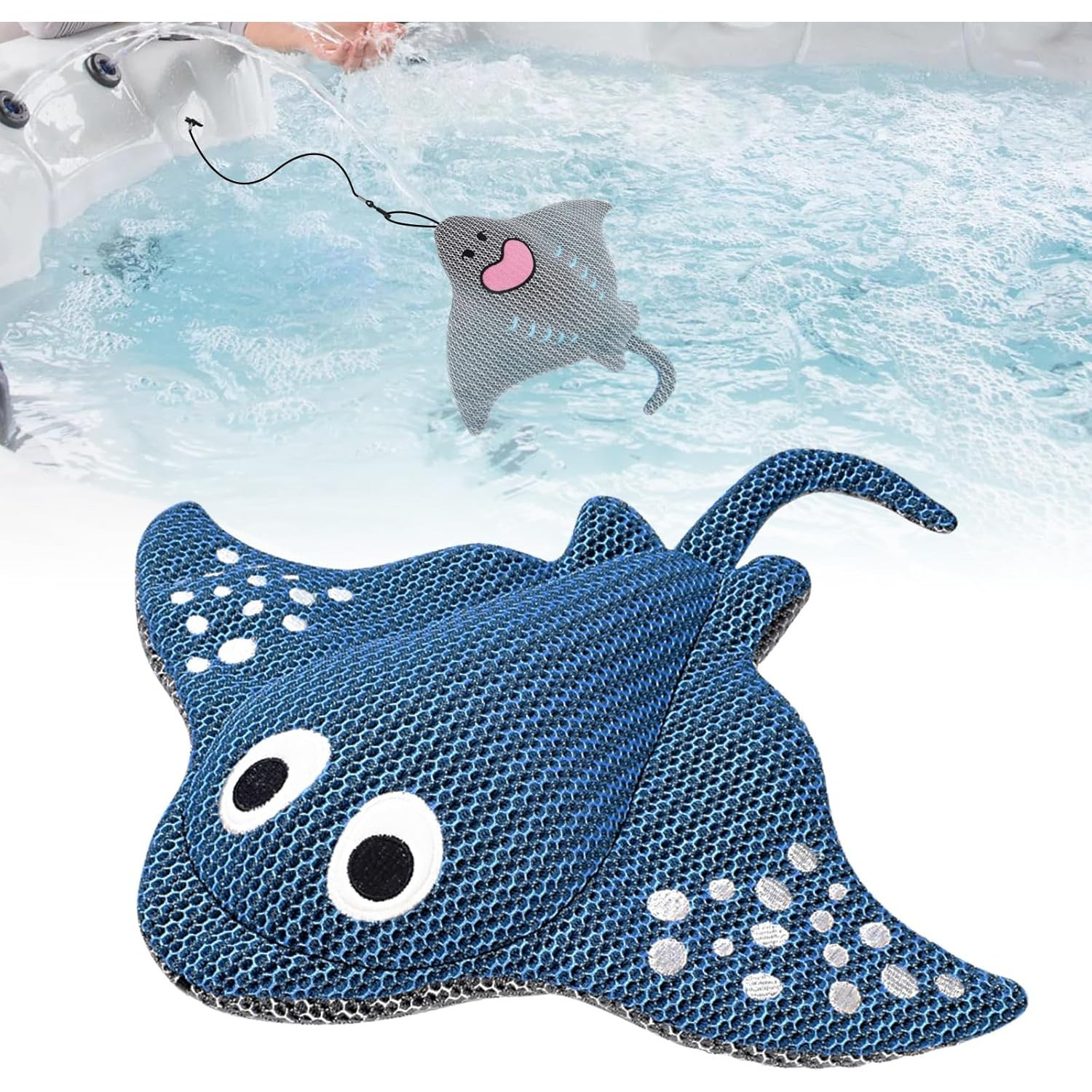 Hot tub, hot spring floating dirt and scum absorber, used to collect dirt, oil and dirt, hot spring bath cleaner, cleanable, reusable sponge oil absorber-hot pool accessories