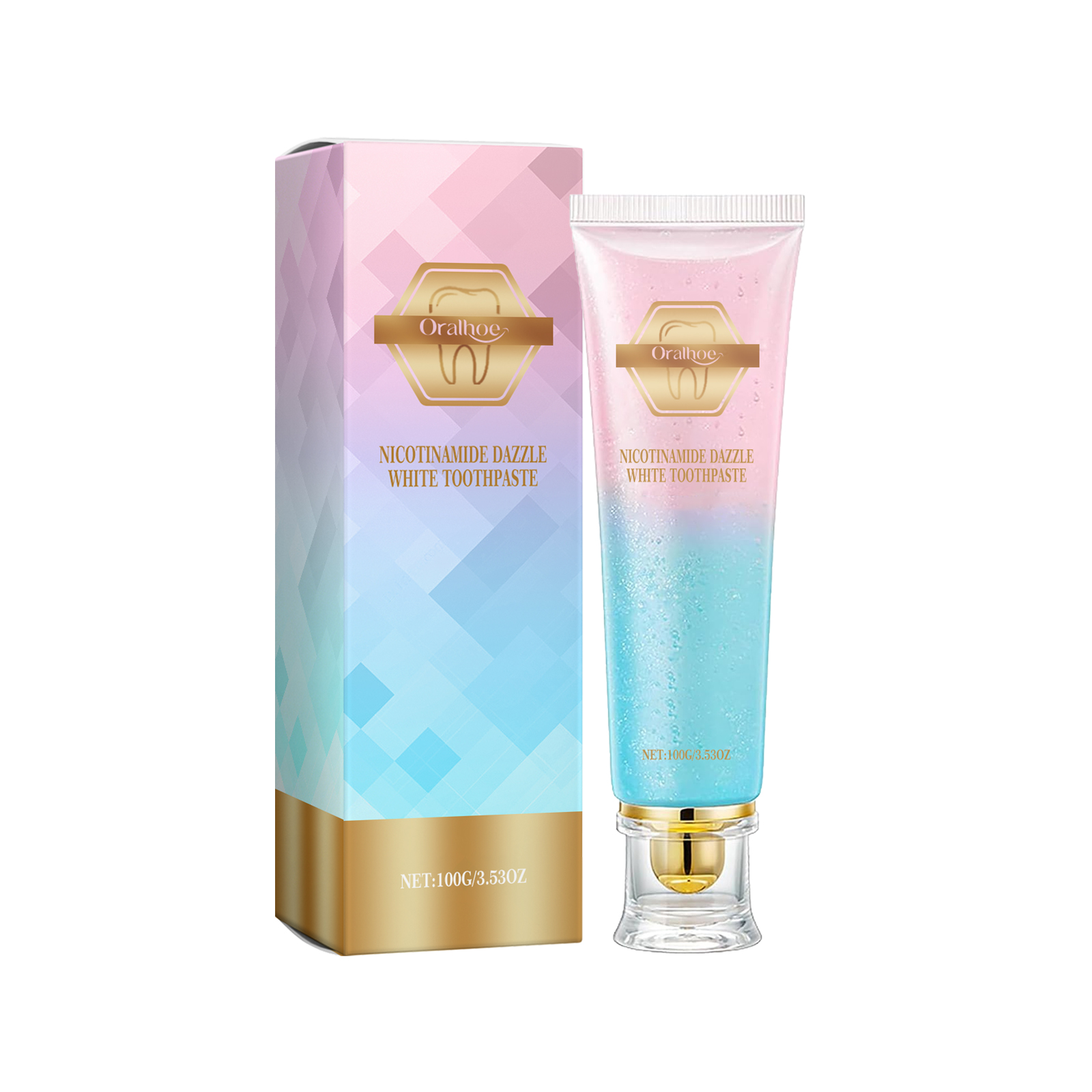 Oralhoe niacinamide toothpaste cleans odor dirt and cares for teeth and oral daily care mint toothpaste