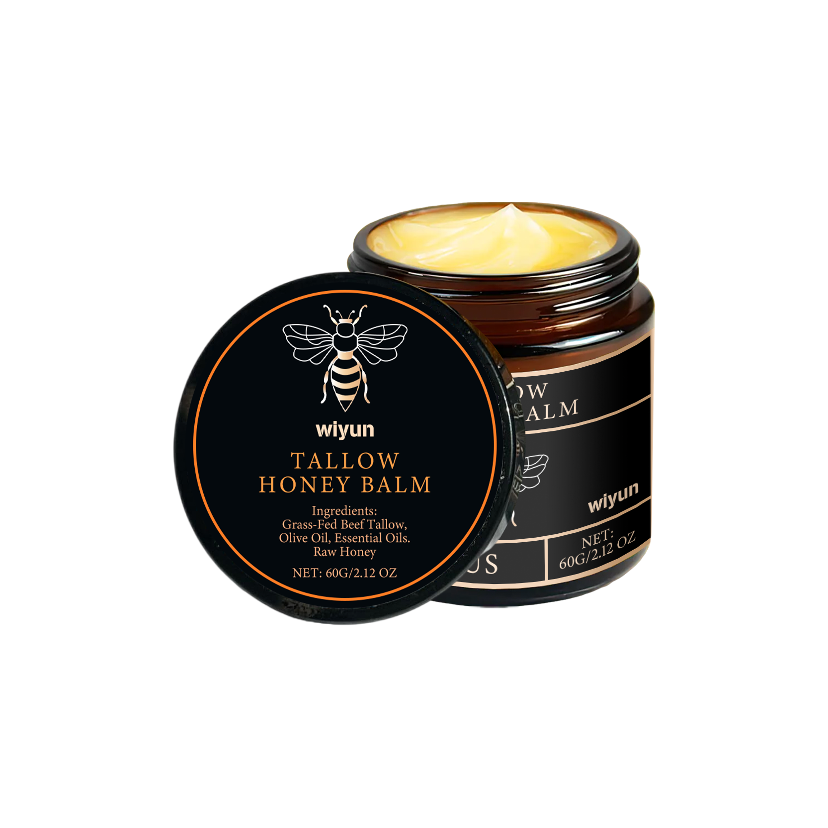 Beef Tallow Honey Moisturizer Gentle Hydrating and Moisturizing Long-lasting Non-sticky Smooth Skin Moisturizer