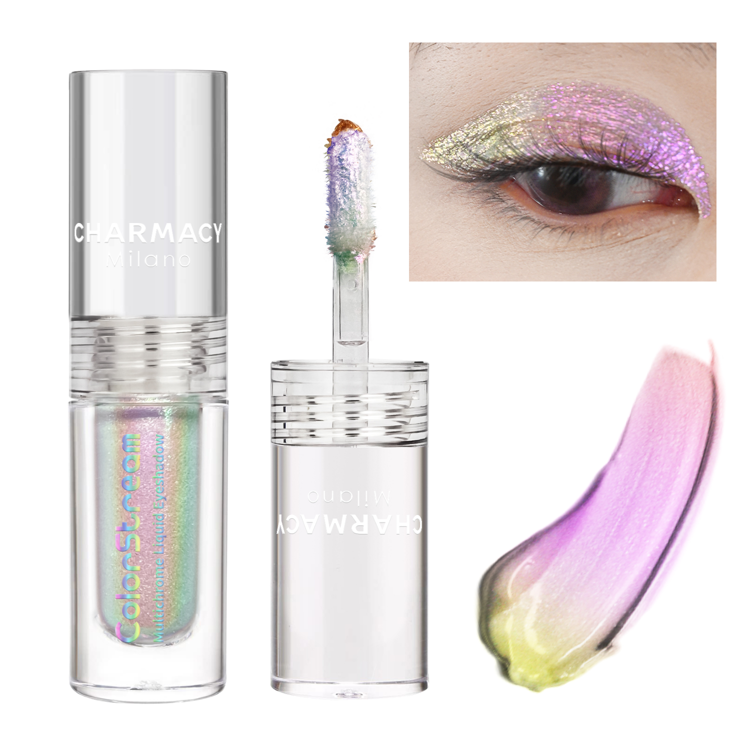 CHARMACY Multichrome Lqiuid Eyeshadow 1.5ML Waterproof Easy Use Eye Shadow