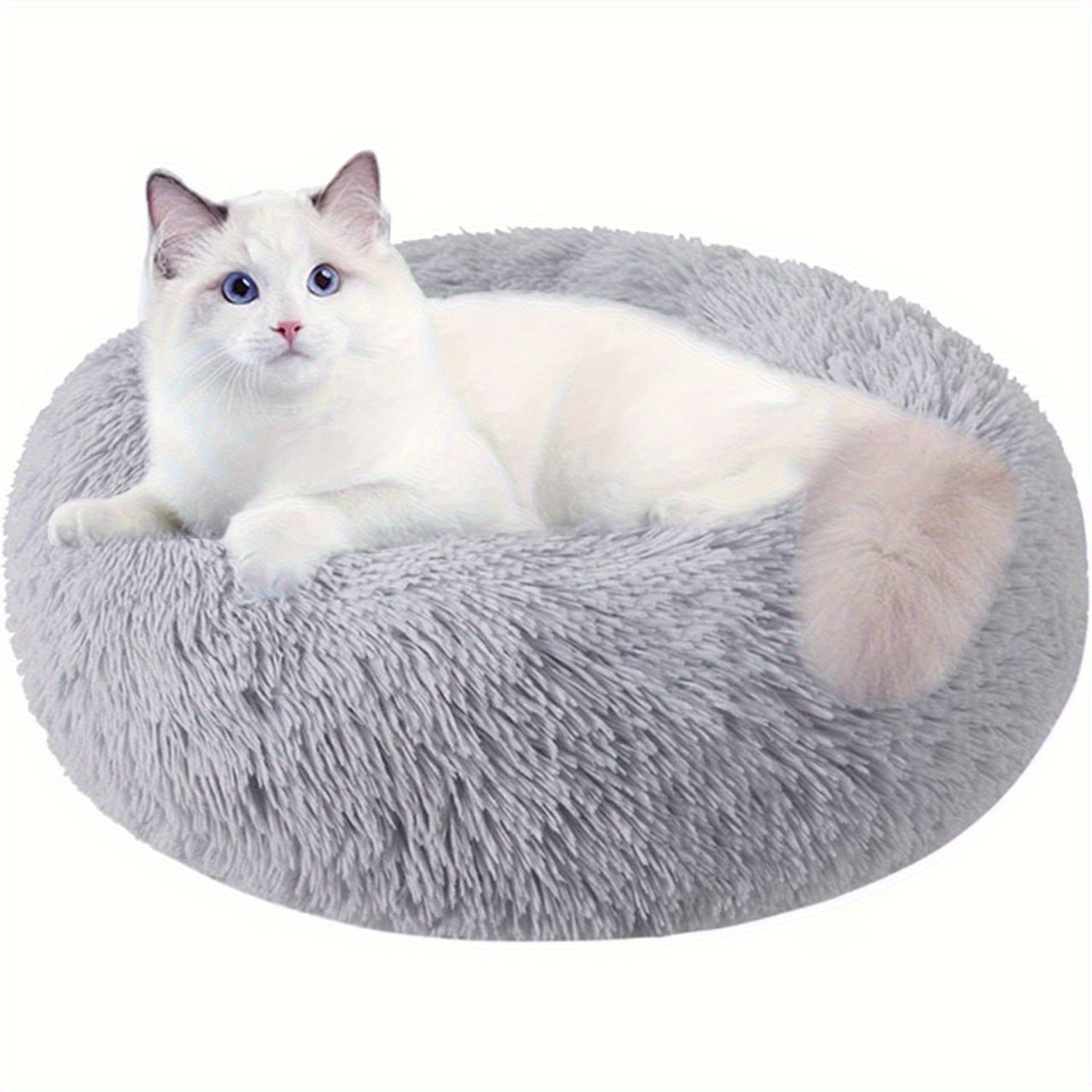 Cat Bed For Indoor Cats, Dog Bed For Small Dogs And Large Dogs, Round Plush Pet Bed With Non-slip Bottom, Warm In Winter, Suitable For Puppies And Kittens