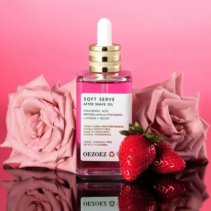Soft Serve After Shave Oil -Strawberry &Vanilla Scent Repairing Oil After Shaving For Men And Women