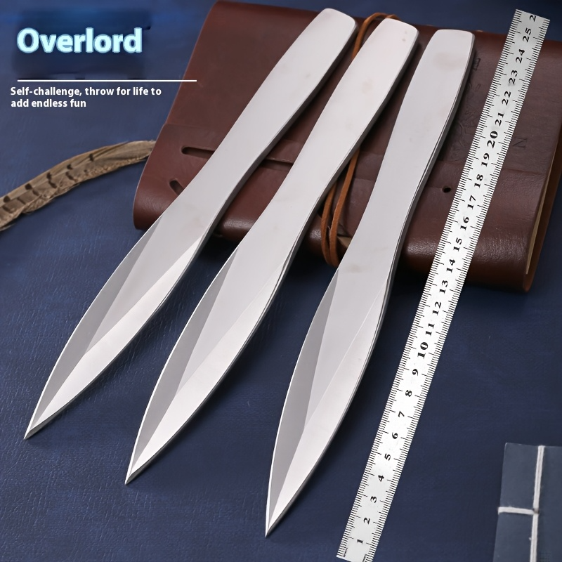 1pc/3pcs Outdoor small straight knife darts straight fly spinning fly steel needle throwing martial arts bully king flying needle darts knife self-defense