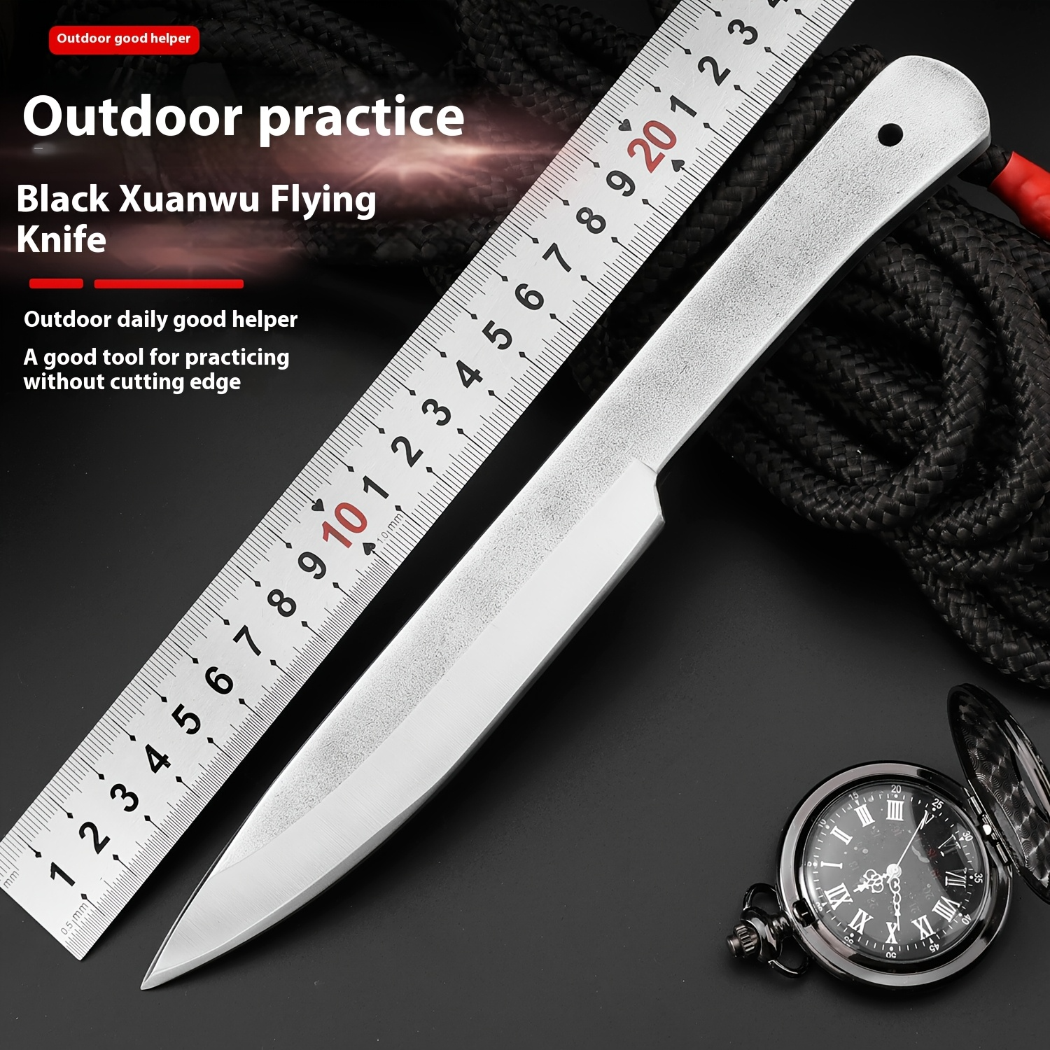 1pc/3pcs Outdoor dart knife stainless steel dart knife outdoor knife training straight fly rotary practice darts