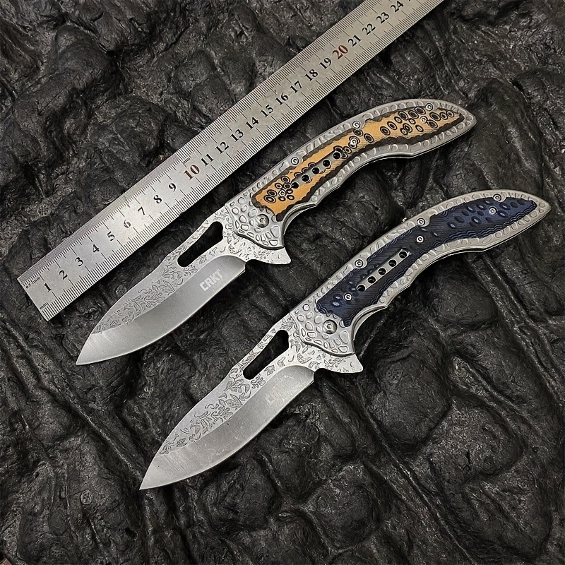 1pc Stainless Steel Folding Fruit Knife Outdoor Camping Portable Peeling Splitting Folding Pocket Knife