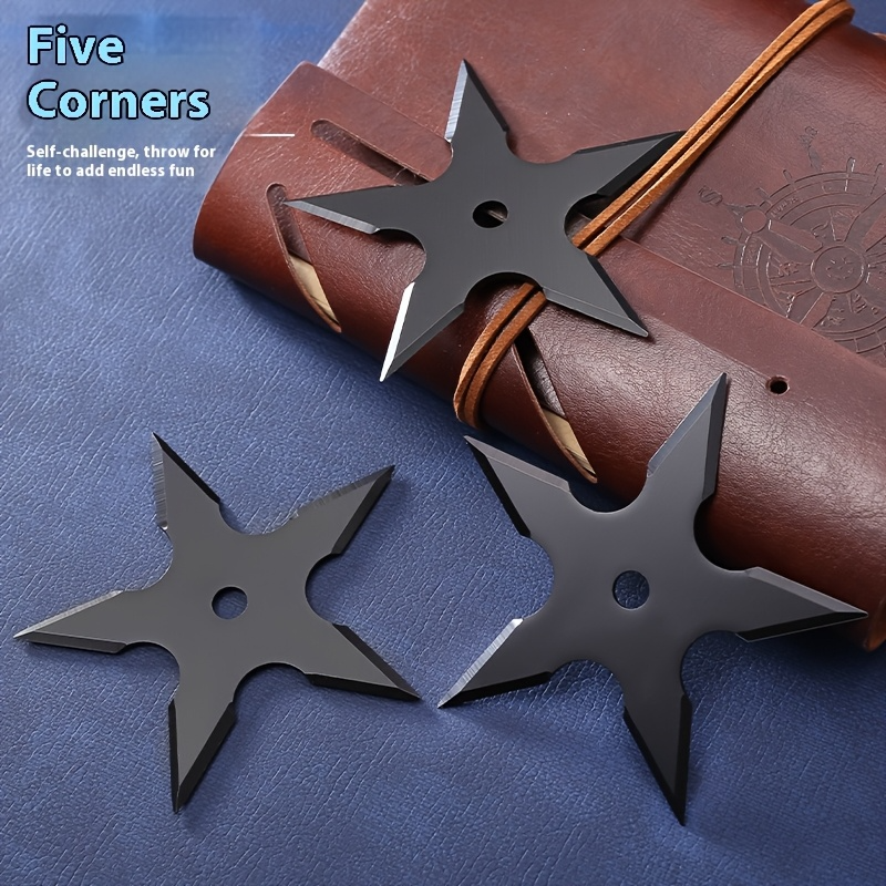 1pc/3pcs Ninja Shuriken Martial Arts Throwing Knife Outdoor Professional Training Straight Flying Rotary Flying Shuriken Leisure Shuriken