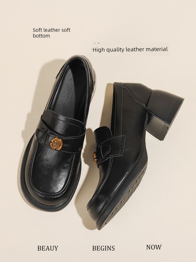 جلد بقر كامل ~ صنادل كاميليا 2025 جديدة طية كعب سم...