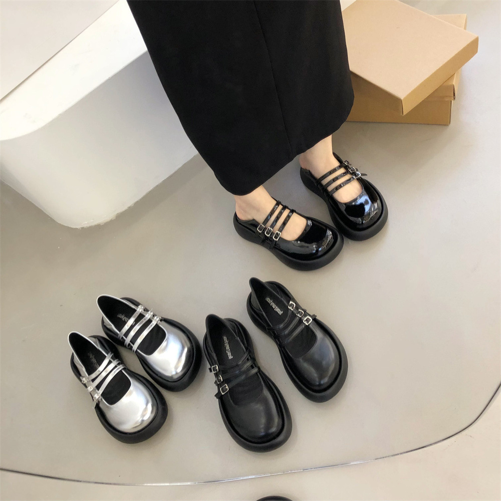 العربية: حذاء خريفي جديد 2024 بكعب، فم حذاء ضحل، ح...