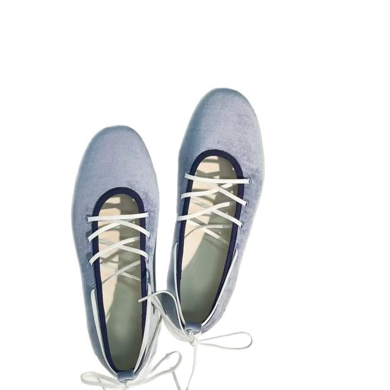 حذاء كوري نسائي مخصص لربيع 2025 جديد بنمط فرنسي بر...