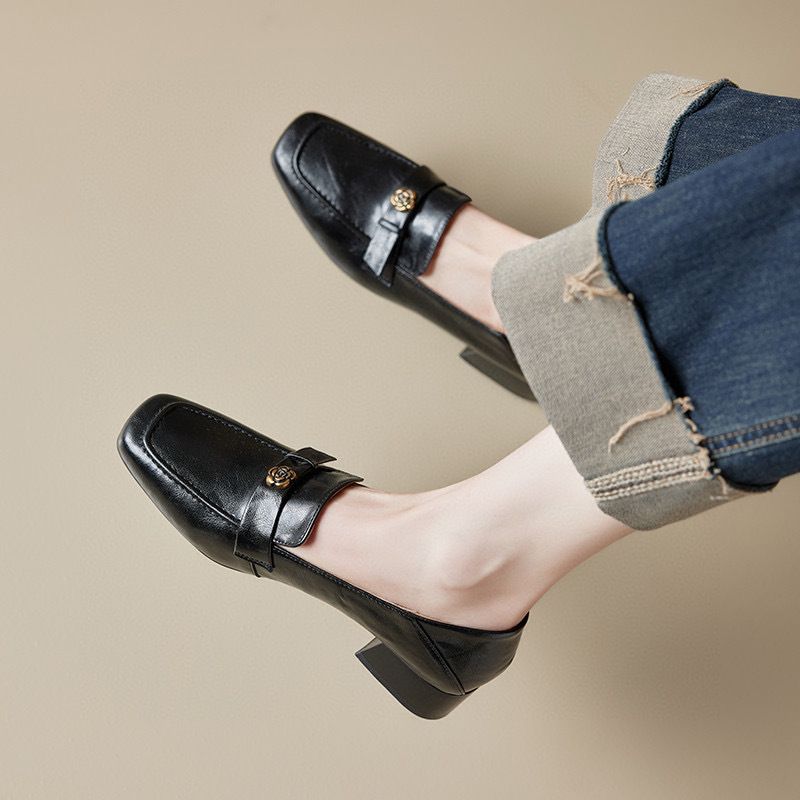 حذاء واحد 2025 ربيع الأسلوب البريطاني حذاء رياضي ق...