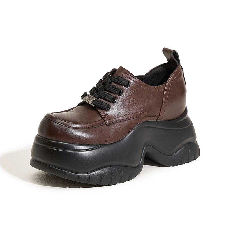 أحذية لوفر بنعل سميك لخريف 2024 للنساء، مع زيادة ا...