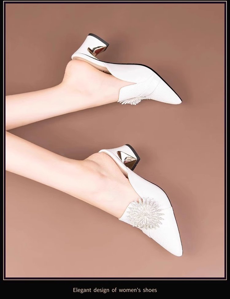 Summer New Women's Fashion Middle Heel Sandals