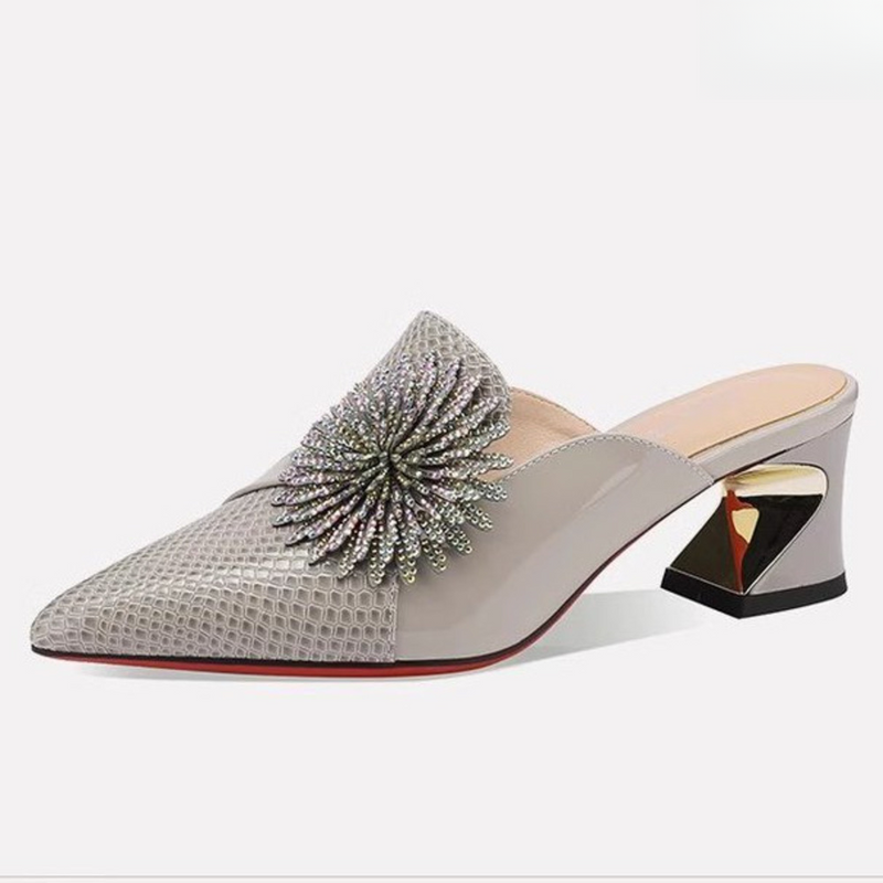 Summer New Women's Fashion Middle Heel Sandals