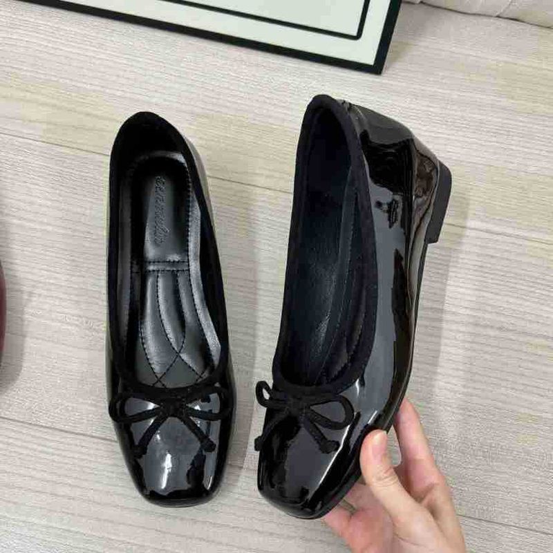 حذاء باليه فرنسي 2024 صيف جديد ماري جين كعب عالٍ أ...