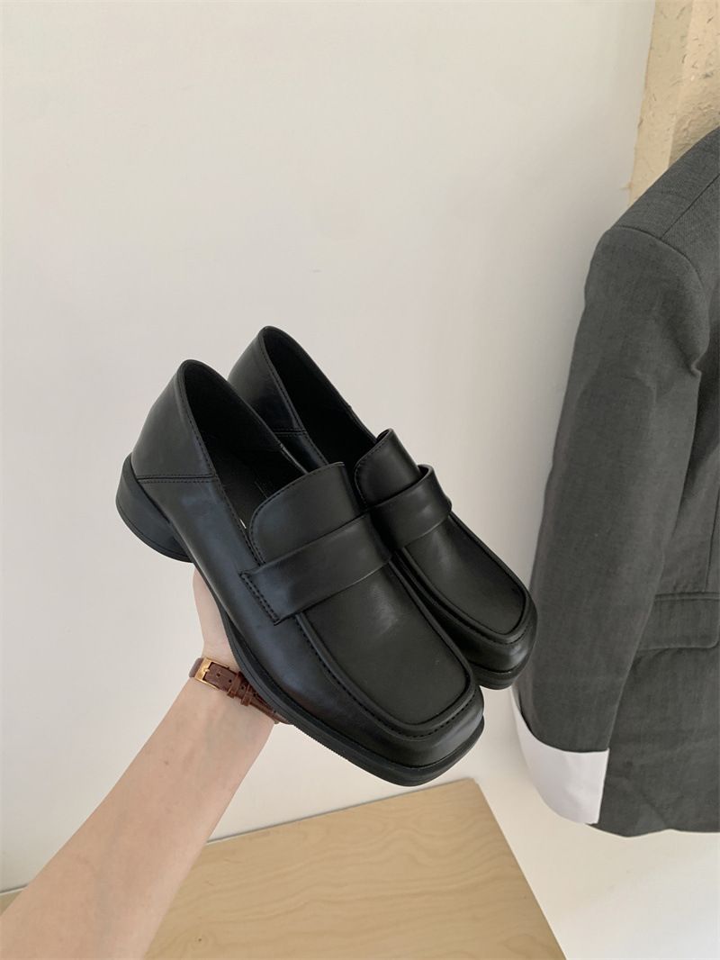 أحذية جلدية صغيرة بنمط بريطاني لموسم الخريف والشتا...