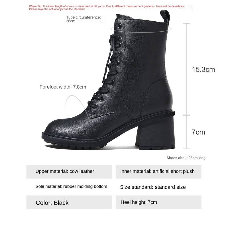 Cameido 【كلاسيكية بيست셀ر】 حذاء جلدي نسائي مارتن لل...