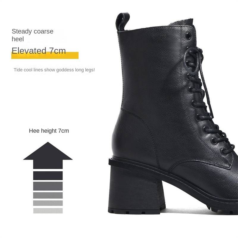 Cameido 【كلاسيكية بيست셀ر】 حذاء جلدي نسائي مارتن لل...