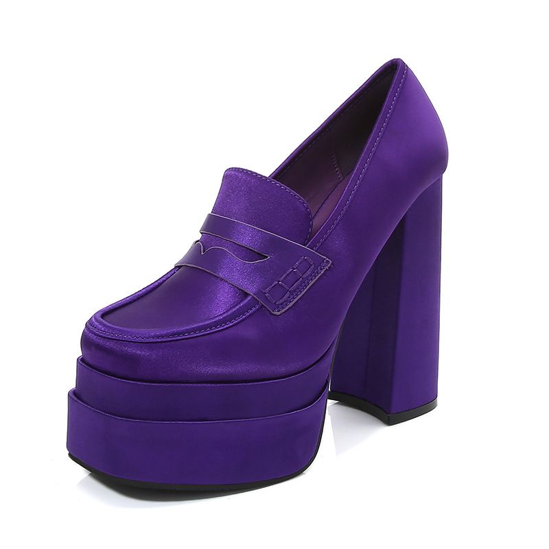 أحذية موضة بكعب عالٍ جدًا مقاومة للماء ذات كعب منص...